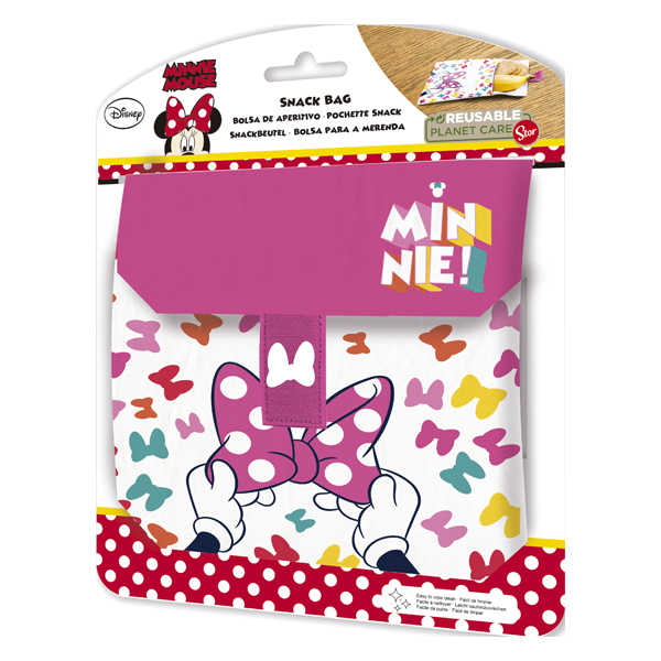 Disney Kids Reusable Snack Bag - Minnie So Edgy