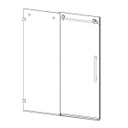 Royal Homes Shower Enclouser 48×73&quot; Clear