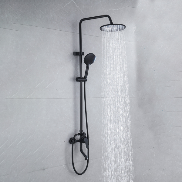 Royal Homes Shower Faucet - Stainless Steel - Black 