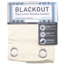 Blackout Faux Linen Window Panel