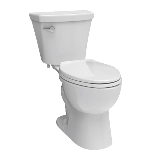 Delta Turner White Elongated Bowl 1.28 GPF S-Trap Toilet