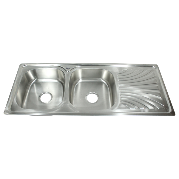 Royal Homes Kitchen Sink 47&quot;X20&quot;X5.5&quot; - 304 Stainless Steel 