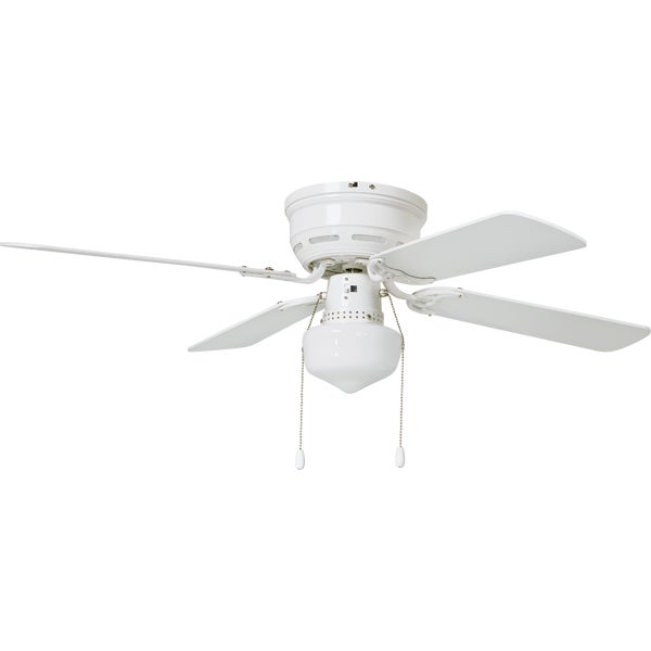 Home Impressions Ceiling Fan w/ Light Kit 42 In White. (C.F.M - 3000)