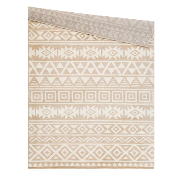 L'Baiet Rugs  Beige Geometric 5'x7'