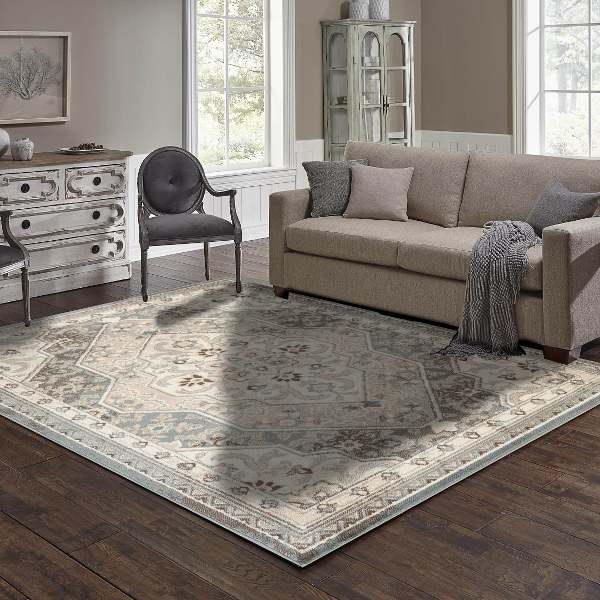 L'Baiet Rugs Beige Traditional 5'x7'