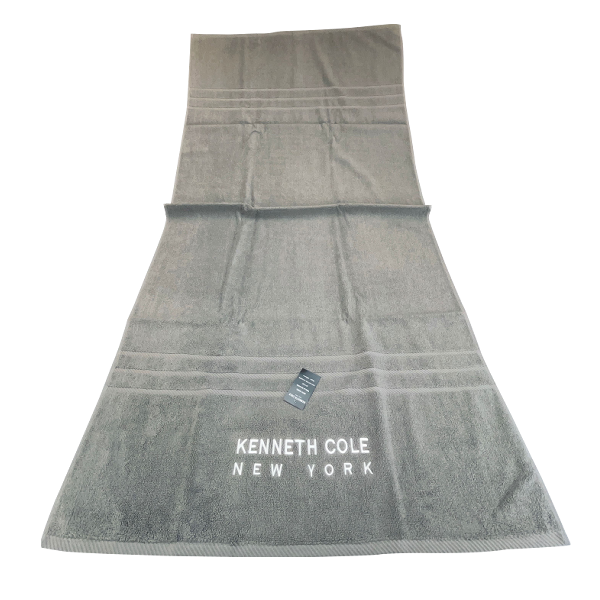 Kenneth Cole Bath Towel 30x60in Dark Grey