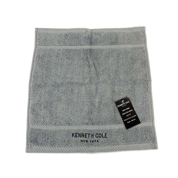 Kenneth Cole Face Towel 13in Dark Grey