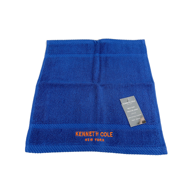 Kenneth Cole Face Towel 13in Navy