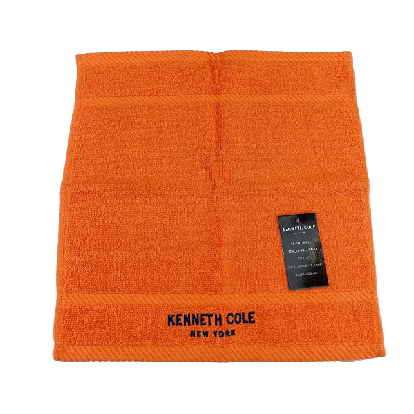 Kenneth Cole Face Towel 13in Orange