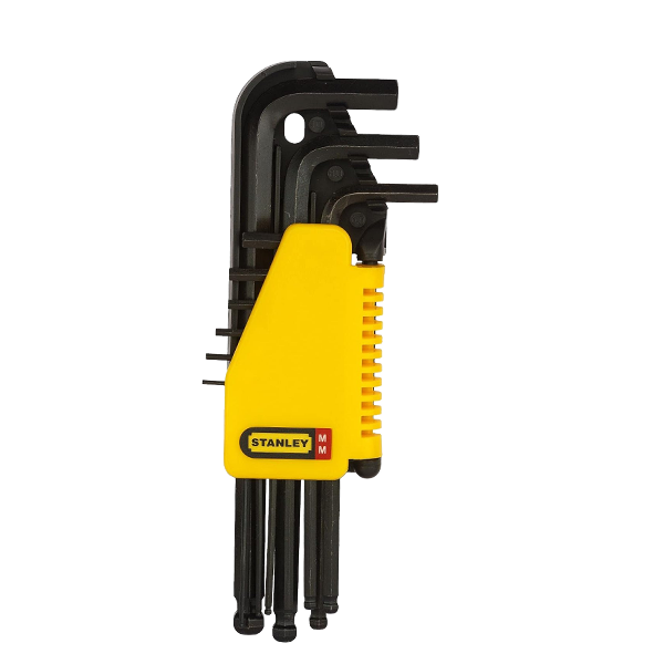 Stanley 9 Piece Metric Round End Long Hex Key Set