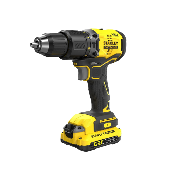 Stanley Brushless Hammer Drill 20V 13mm Incl. 2 Batteries and Case