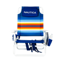 Nautica Beach Chair 5-Position, Rainbow Border