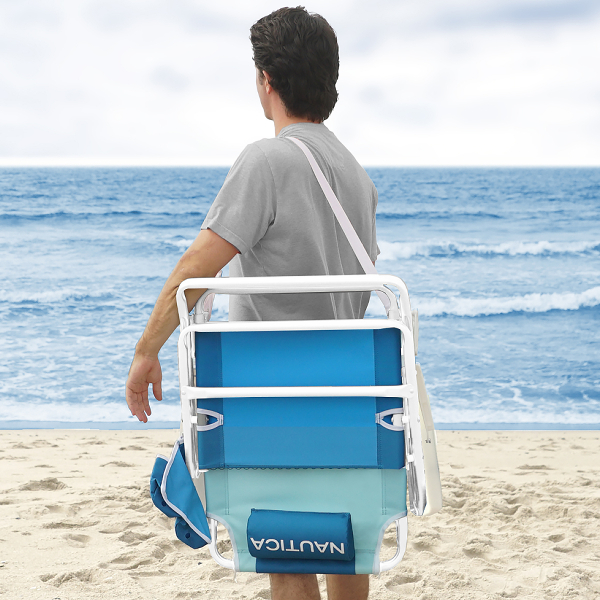 Nautica Beach Chair 5-Position, Blue Wave J-Class