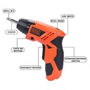 Black &amp; Decker Cordless Screwdriver 4.8V NI-CD(600MAH)