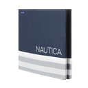 Nautica Folding Rectangular Storage Bin, Navy Stripe