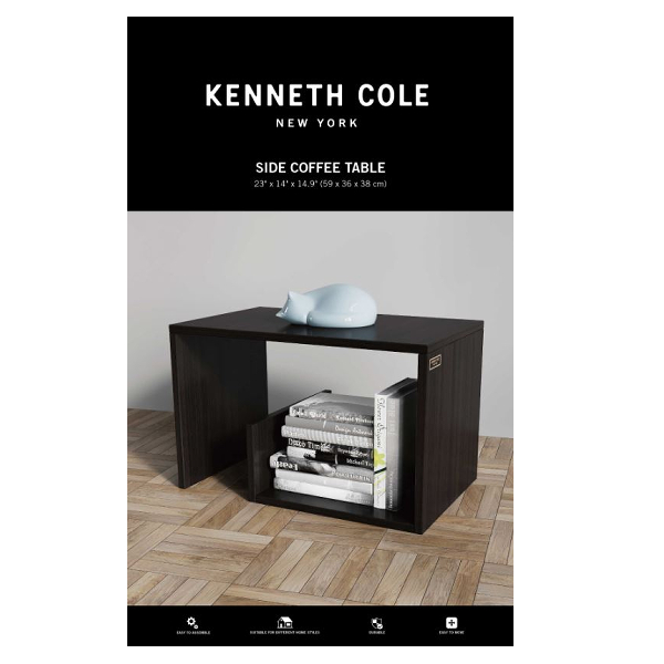 Kenneth Cole Side Coffee Table, Black