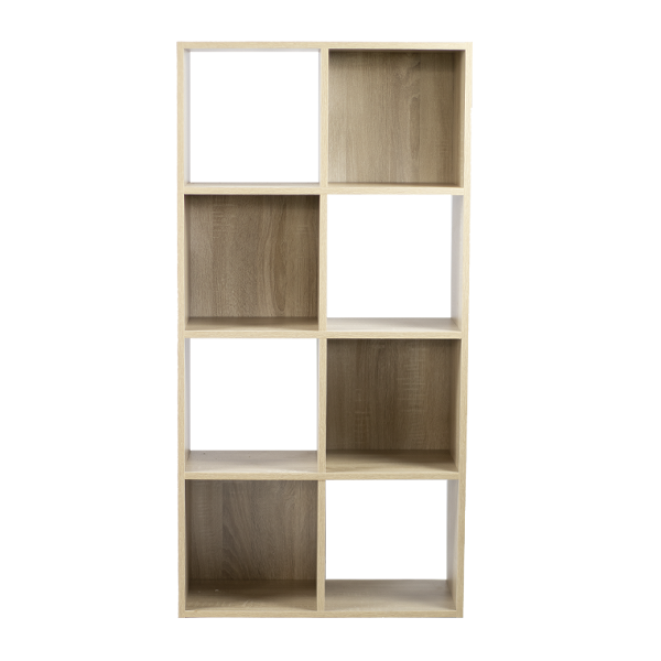 Kenneth Cole Bookcase 4x2 Cube, Oak
