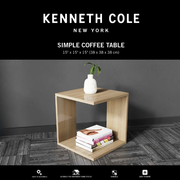 Kenneth Cole Simple Coffee Table, Oak