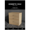 Kenneth Cole 3-Drawer Chest, Oak