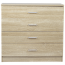 Kenneth Cole 4-Drawer Chest, Oak