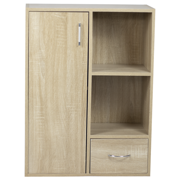 Kenneth Cole 1-Door 1-Drawer 2 Cube Storage Unit, Oak
