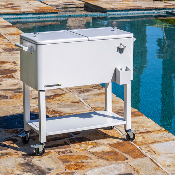 PermaSteel Detachable Cooler 80 Qt., White