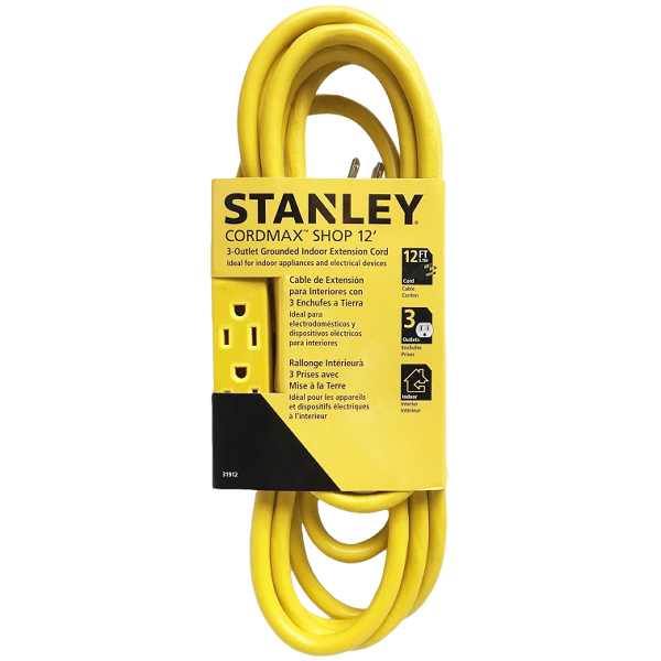 Stanley CordMax Shop 12 Ft. Yellow