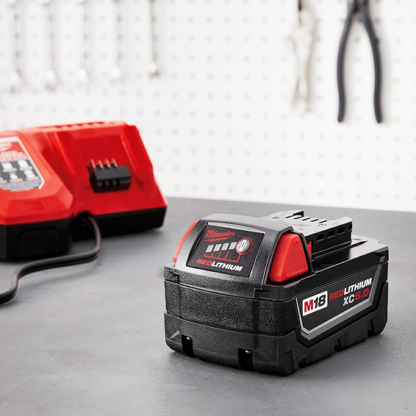 Milwaukee M18 REDLITHIUM XC 18 Volt Lithium-Ion 5.0 Ah Resistant Tool Battery