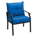 Outdoor Expressions 4-Piece Azure Chat Set, Blue
