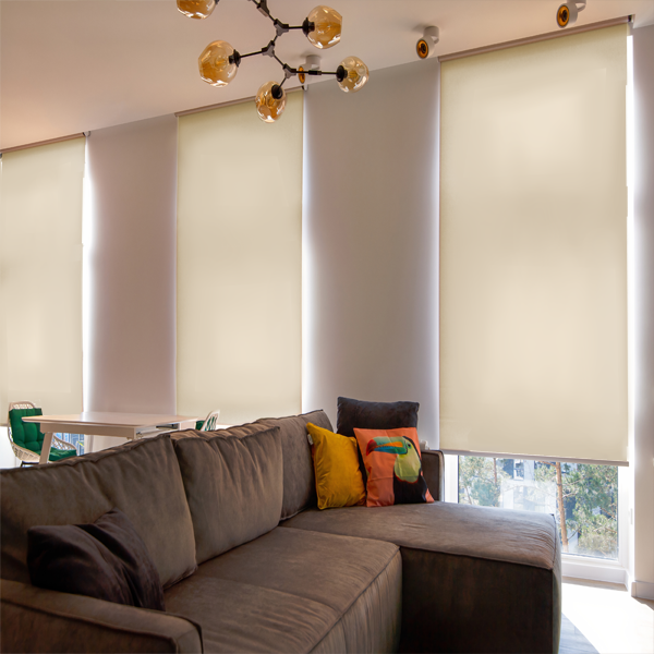 Kenneth Cole Sun Screen Roller Blinds, Beige ''29x90''