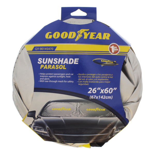 Goodyear Sun Shade, Silver/ Black 
