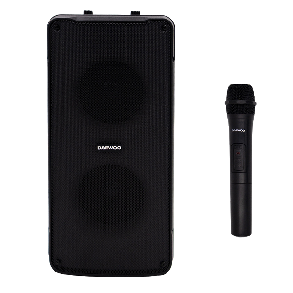 Daewoo Portable Rechargeable Party Speaker, Black