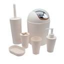 Royal Homes PLASTIC BATHROOM SET, 6 PCE/SET