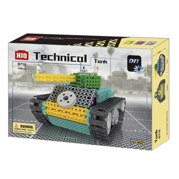 Kids Building Blocks Tank Set 145pc