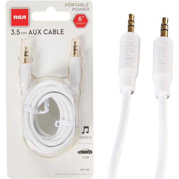 ****RCA 6 Ft. White Audio Extension Audio Cables