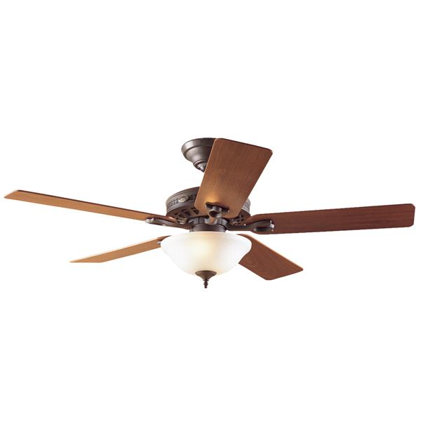 Hunter Astoria 52 In. New Bronze Ceiling Fan with Light Kit. (C.F.M - 2944)