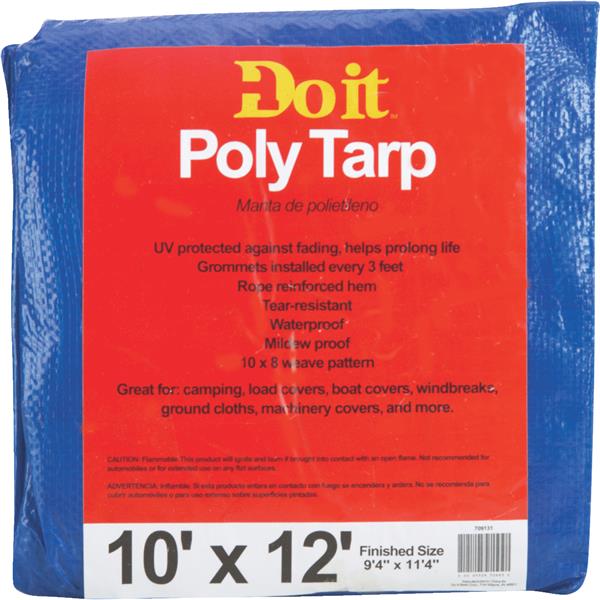 ****Do it Blue Woven 10 Ft. x 12 Ft. Medium Duty Poly Tarp