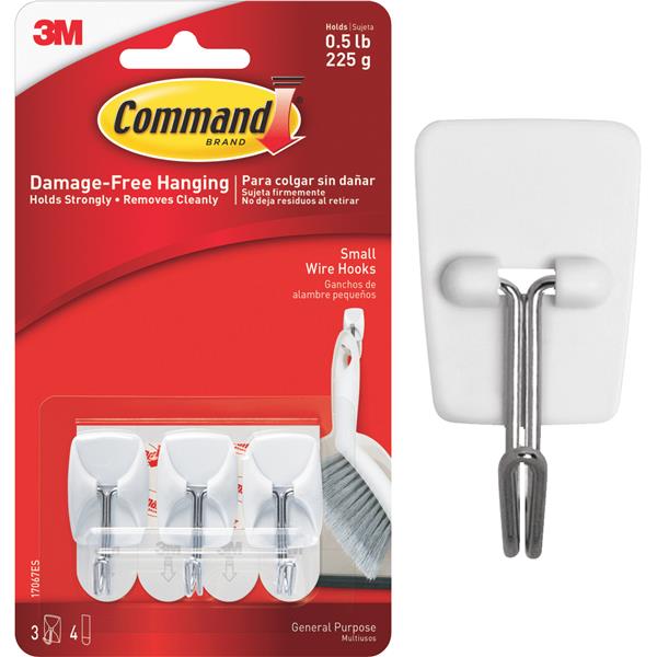 ****3M Command Wire Adhesive Hook 3/4 x 1-5/8 In. 3-Pack