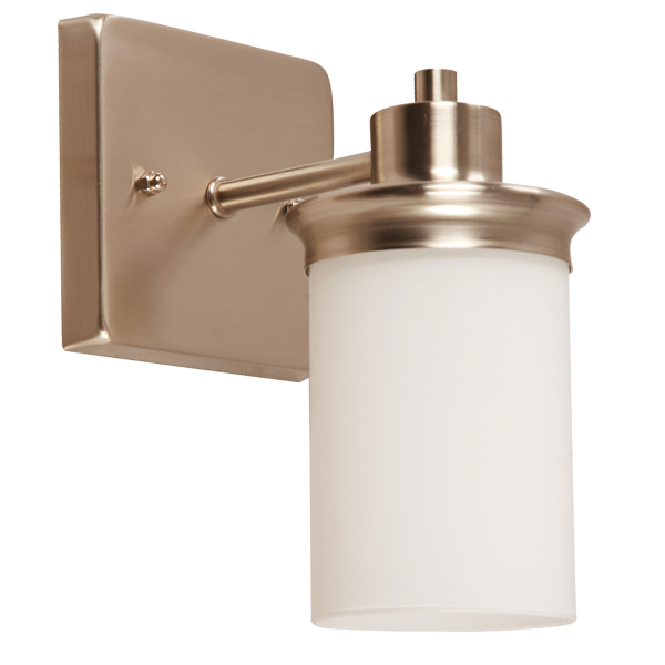 Royal Homes Interior 1-Light Wall Lamp E27 60W, Satin Nickel