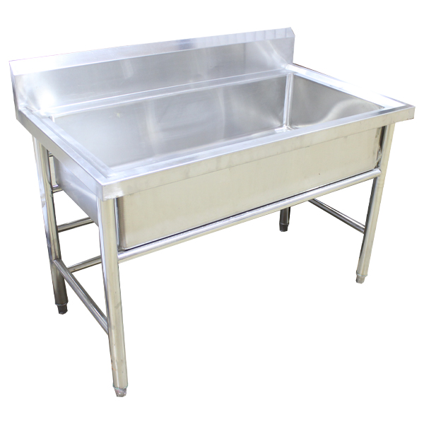 Royal Homes Single Sink with Stand Stainless Steel 120x70x80cm / 47.25x27.5x31.5 In.