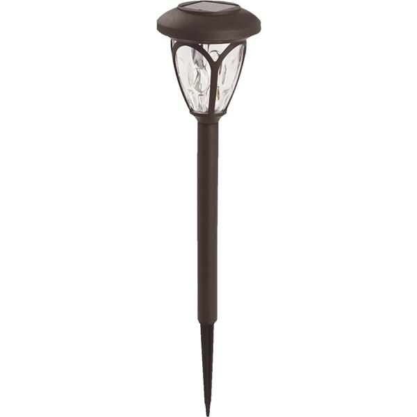 Outdoor Expressions Plastic Solar Path Light 2.10 Lumens, Bronze