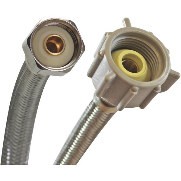 ****Fluidmaster Universal 3/8In. or 7/16In. or 1/2In. MC x 7/8In. FBC x 20In. Braided Stainless Steel Toilet Connector