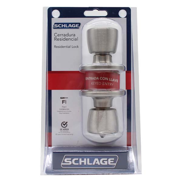 Schlage Knob Temis Keyed Entry 630 BST 7707007709853