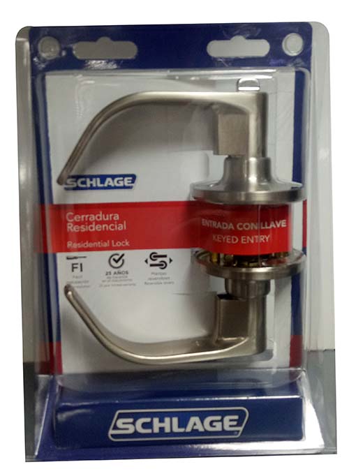 ****	 Schlage Nickel Lever Vali Keyed Entry 630 BST 7707007710057 lo