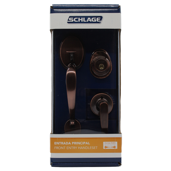 ****	 Schlage Entry Handleset Mino x Kore Double Cylinder Deadbolt 011 7707007710613