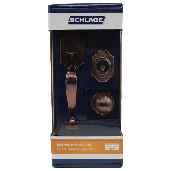 Schlage Entry Handleset Helios x Atlas Single Cylinder Deadbolt 011 7707007706197