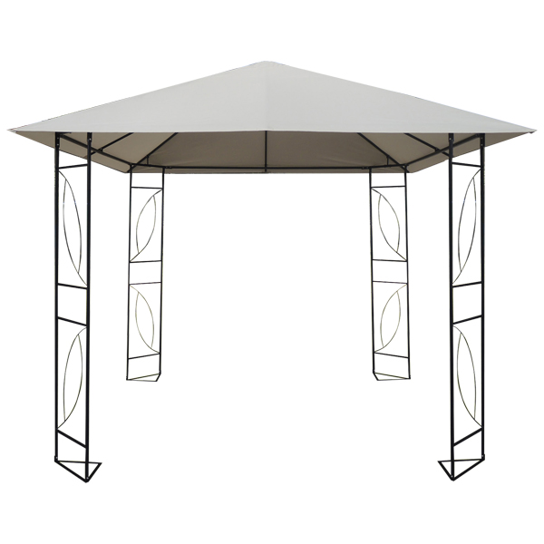 ^Royal Homes 3x3x2/2.6m Royal Homes White Steel Art Pop Up Gazebo