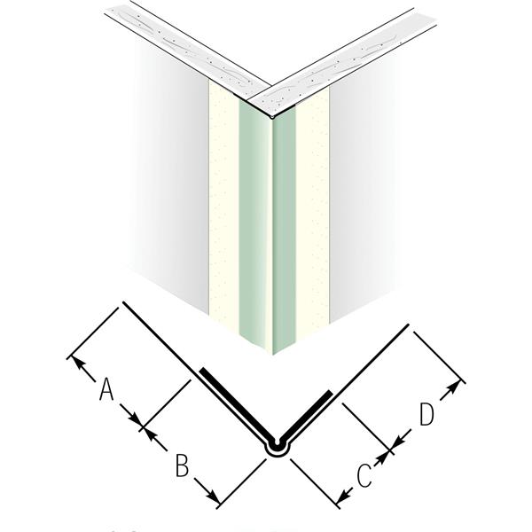 ****Beadex 1-7/16 In. x 8 Ft. Paper Faced Metal Outside Drywall Corner Bead