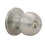 Fanal Bolton Entry Knob Brushed Stainless Steel