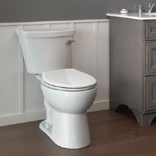 Delta Turner Toilet Elongated Bowl 1.28 GPF S-Trap, White